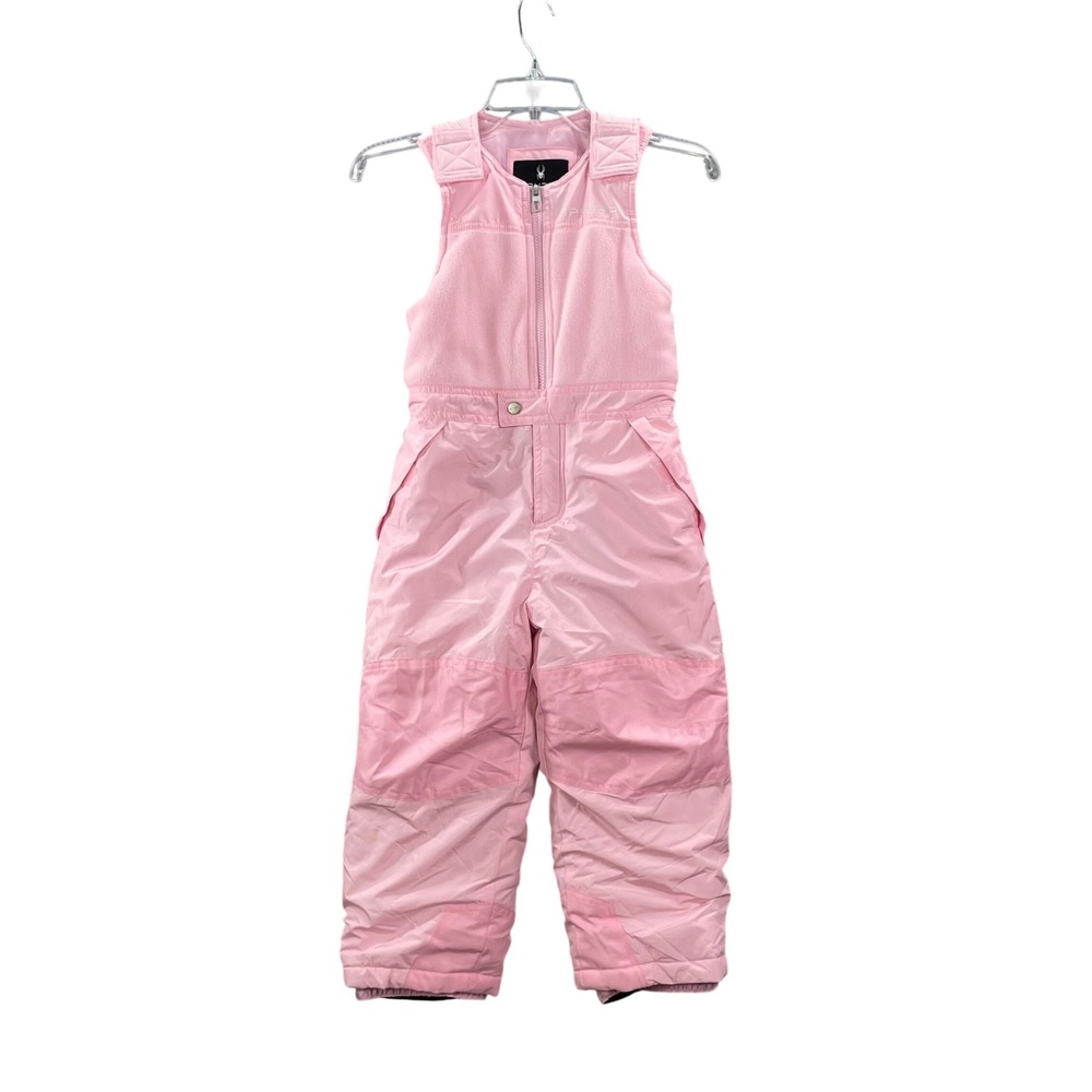Spyder Snow Bibs Kids 6 Pink Winter Ski Overalls Fleece Snowboard Outdoors